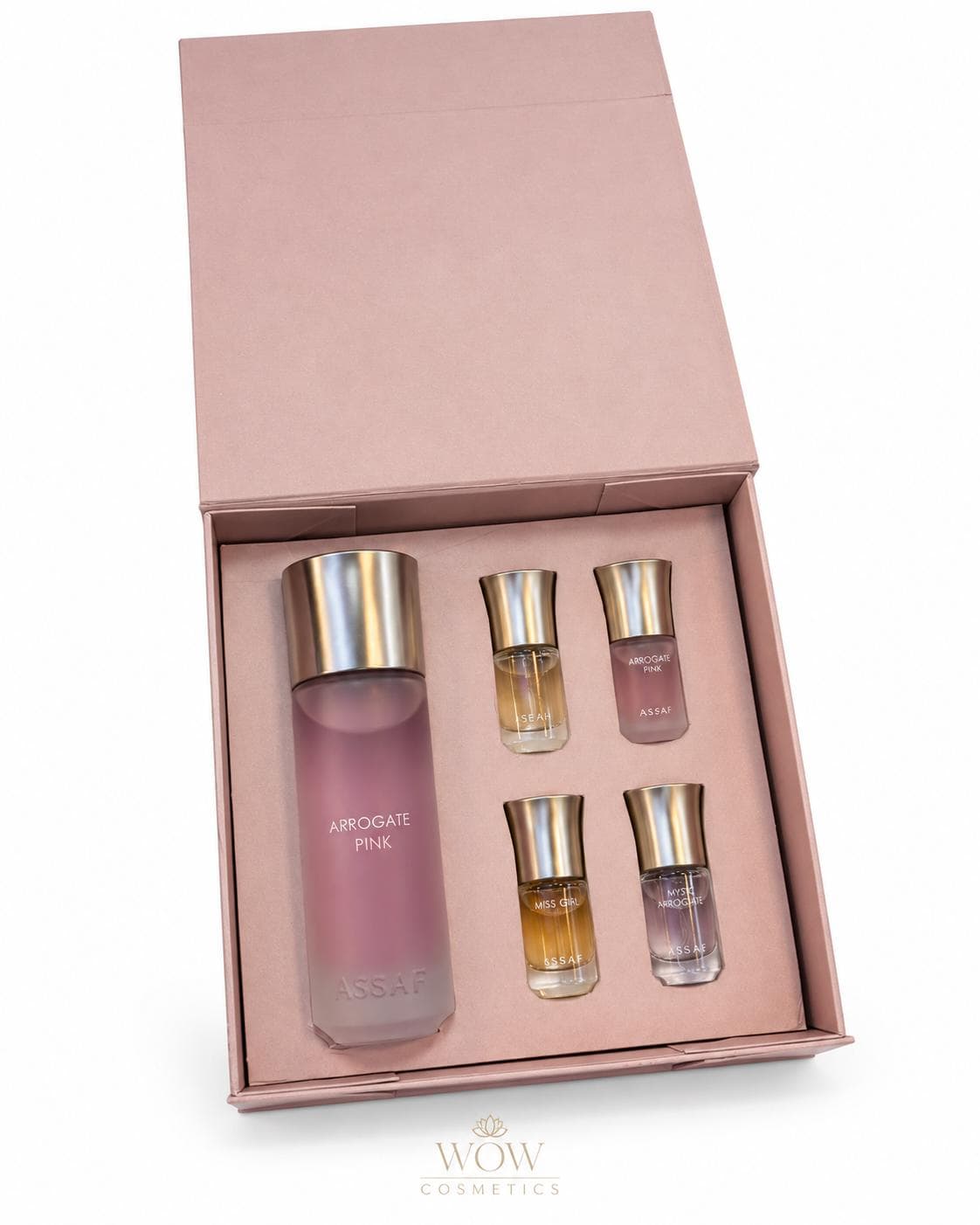 طقم عطور ASSAF Arrogate Pink – 5 قطع