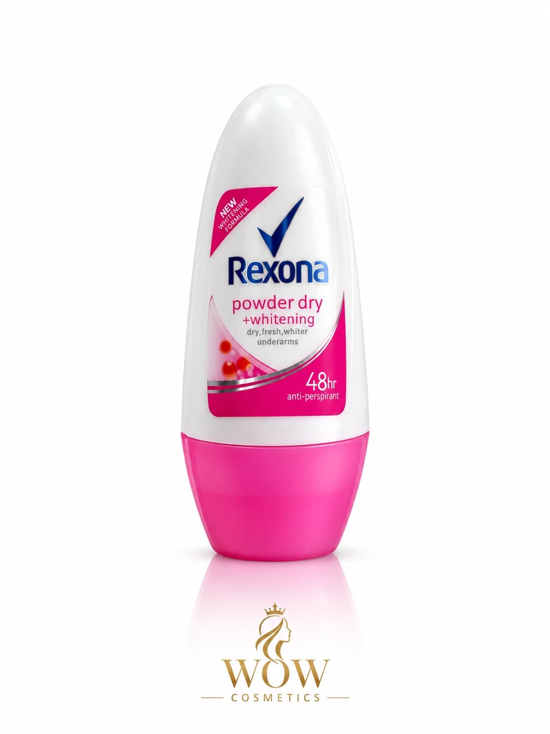 Rexona Powder Dry + Whitening Roll-On Rexona – ريكسونا النوع: مزيل عرق ومضاد للتعرق رول أون للسيدات.