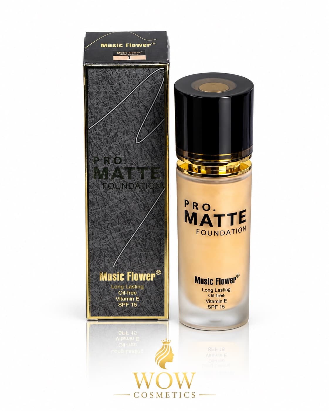 Music Flower Pro Matte Foundation – كريم أساس برو مات، درجة
