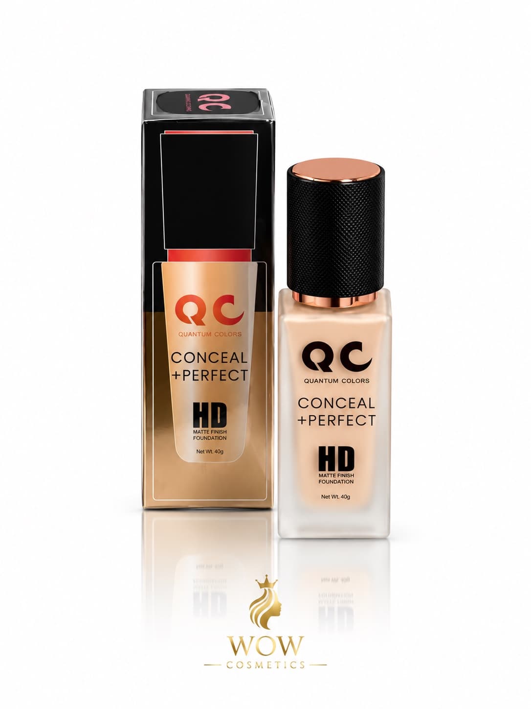 QC Quantum Colors Conceal + Perfect HD Matte Finish Foundation