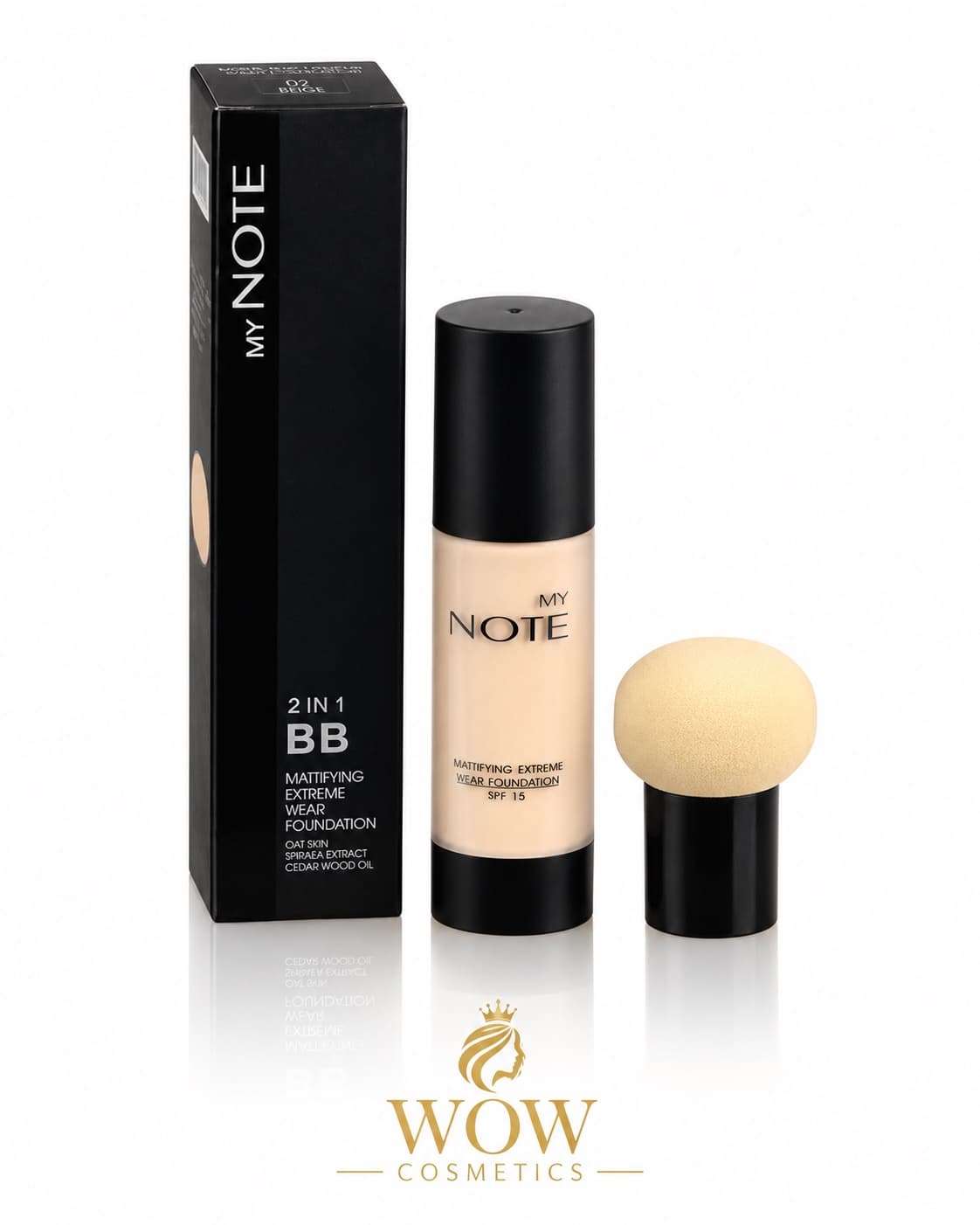 : My Note 2 in 1 BB Mattifying Extreme Wear Foundation SPF 15
