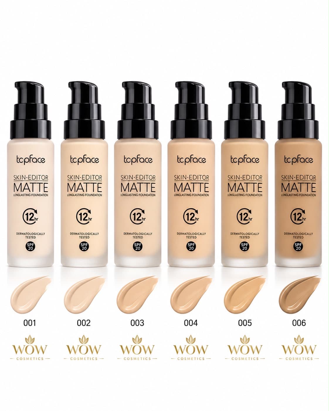 Topface Skin Editor Matte Longlasting Foundation SPF 20فونديشن